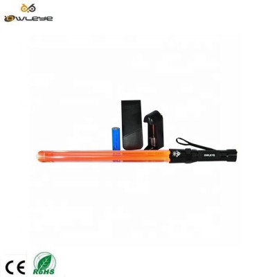 LED flashing multifunction rechargeable traffic baton