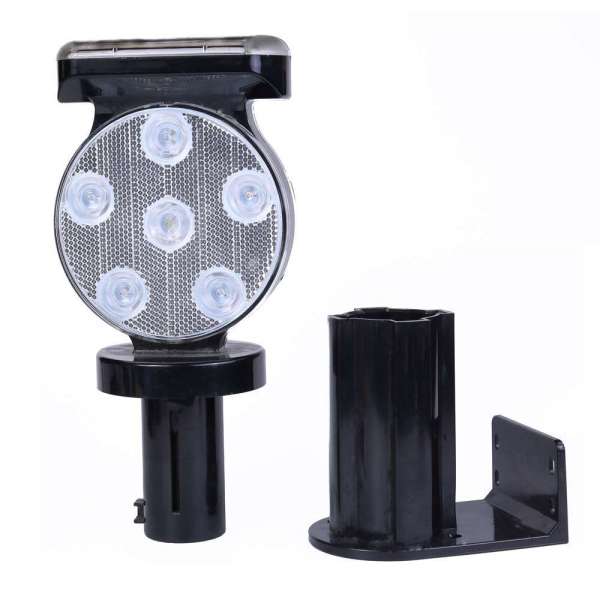 New 12 led solar warning light with handle