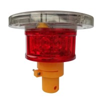 led traffic lights solar warning flashing lamp with 12 pieces LED