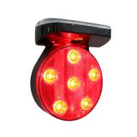 Solar magnetic LED traffic flashing Warning Light warning lamp for truck